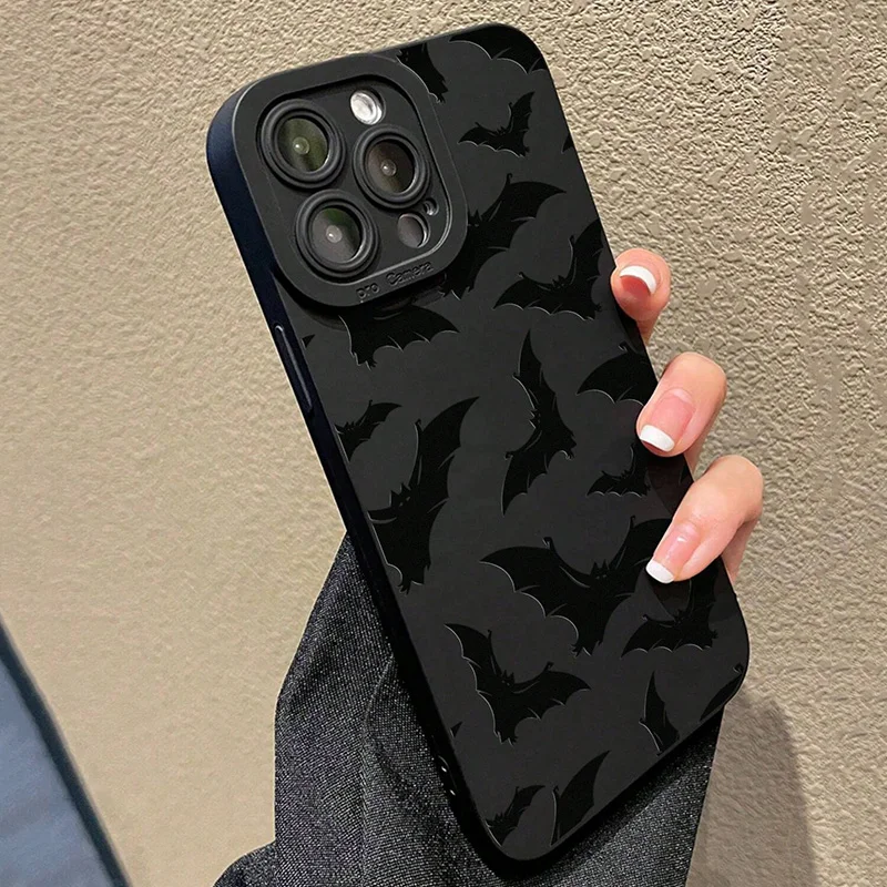 Con funda de teléfono de silicona con estampado de murciélago para Xiaomi Redmi Note 14 13 12 Pro Plus 12S 11S 10S 11 10 Redmi 12 13 12C 13C 14C funda suave - imagen 4