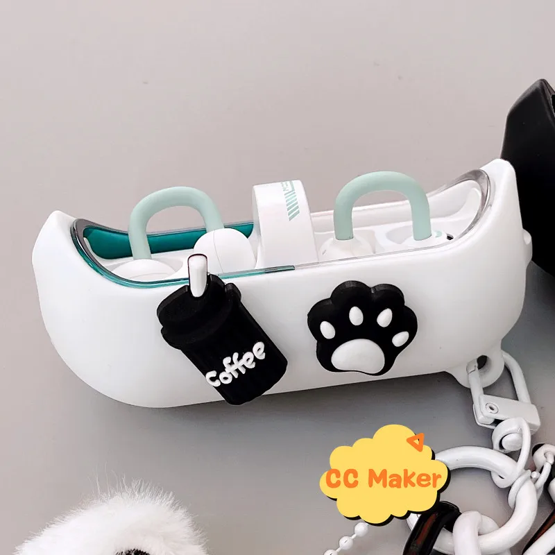 Funda para pastillas MoonDrop, bonito llavero con pulsera de oso, colgante con cordón de dibujos animados, funda protectora suave de silicona MoonDrop PILL - imagen 3