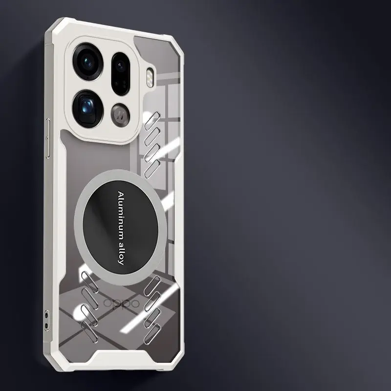 Funda magnética para OPPO Find X9 Pro X8, bolsa de aire de refrigeración de grafeno, cubierta anticaída para OPPO Find X8 Ultra X8S + Capa - imagen 5