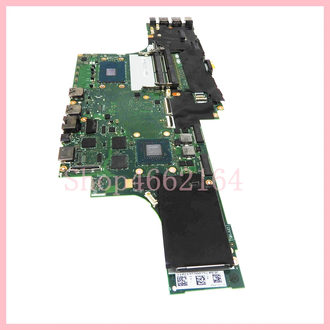 Placa base de GPU para ordenador portátil Lenovo Thinkpad P50, NM-A451 con E3-1505M v5 / i7-6th Gen CPU M1000M/M2000M, 100% probada, OK - imagen 4