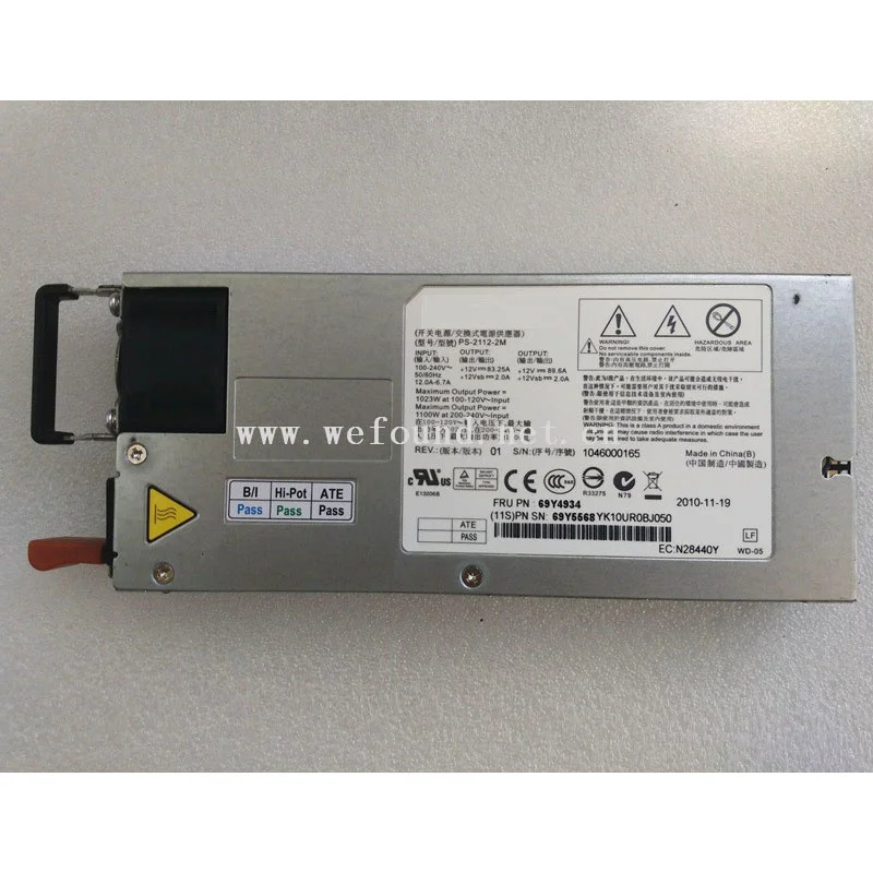 Fuente de alimentación para IBM X3755M3 69Y4934 69Y5568 1100W alta calidad completamente probada envío rápido PS-2112-2M - imagen 4