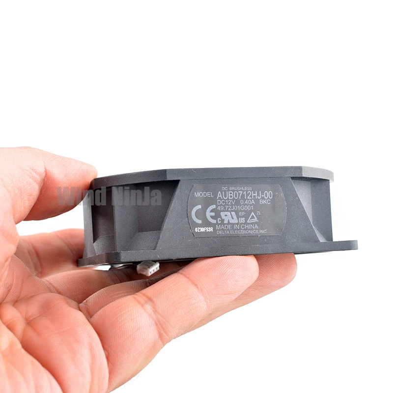AUB0712HJ-00 BKC 7cm 70mm ventilador 70x70x25mm DC12V 0.40A 3pin ventilador de refrigeración para proyector - imagen 2