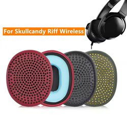 Almohadillas de espuma viscoelástica para los oídos, almohadillas de repuesto suaves para auriculares inalámbricos Skullcandy Riff, fundas de cuero