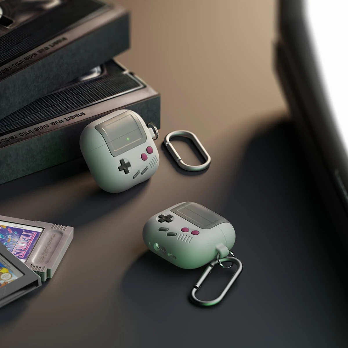 Fundas para Airpods 4 3 pro2, funda protectora a prueba de golpes para auriculares inalámbricos, bolsas para Airpod 2 con Kit de limpieza, diseño de consola de juegos - imagen 4