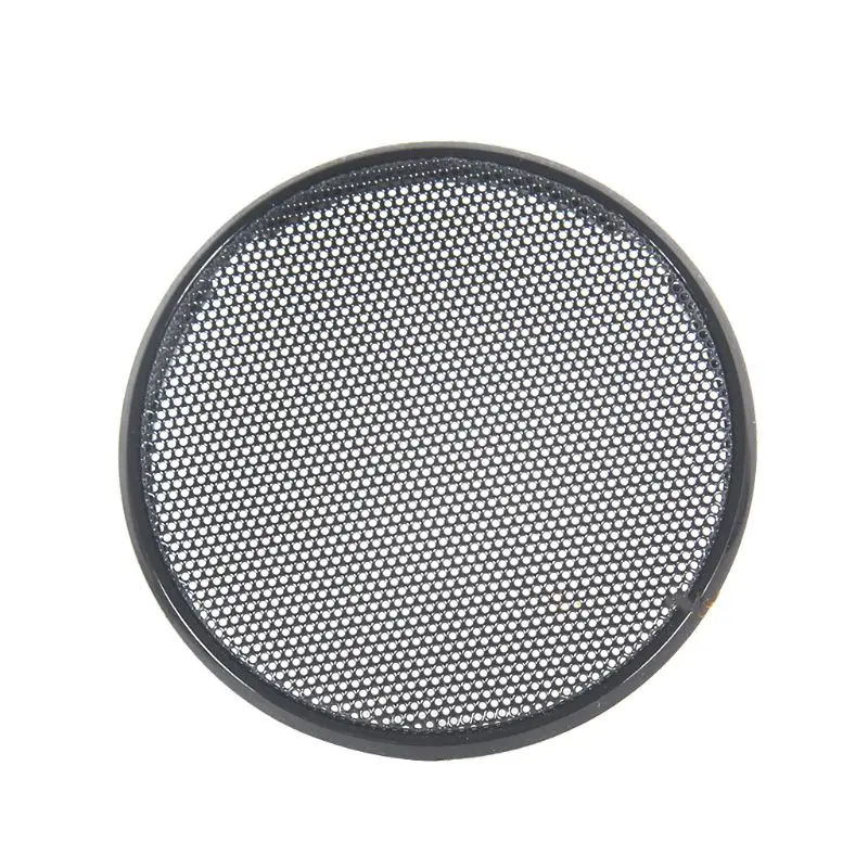 Cubierta protectora de bocina redonda para altavoz de coche, malla negra para parrilla, accesorios decorativos de bricolaje, 1/2/3/4/5/6 pulgadas - imagen 4