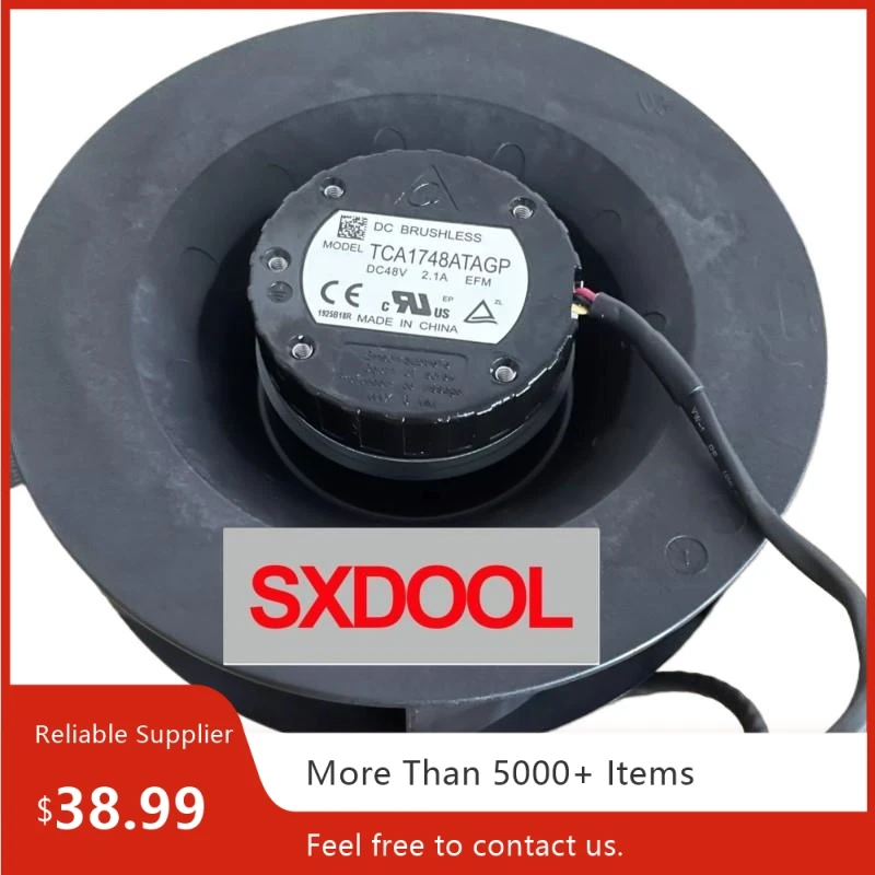 Para Delta TCA Series BLWR 175x69mm DC 48V 76,8W 4 conductores IP56 ventilador de alto flujo de aire - imagen 2