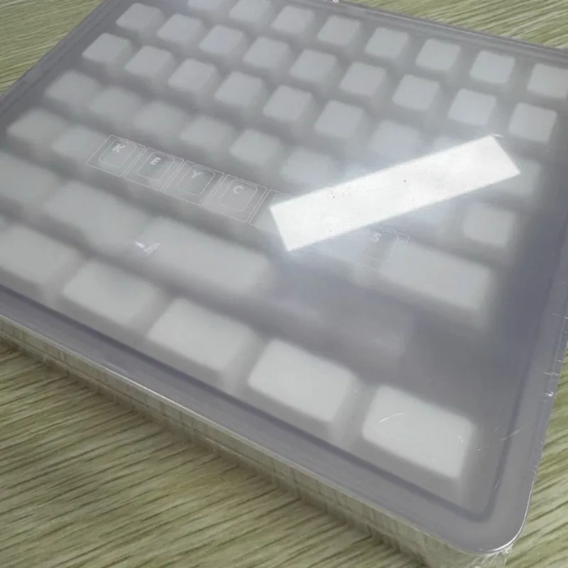 Hokkaido Teclas de color blanco sólido Perfil de cereza personalizado Tapa de llave ABS Transmisión de impresión UV 60% 80% Punto minimalista KeyCap - imagen 2