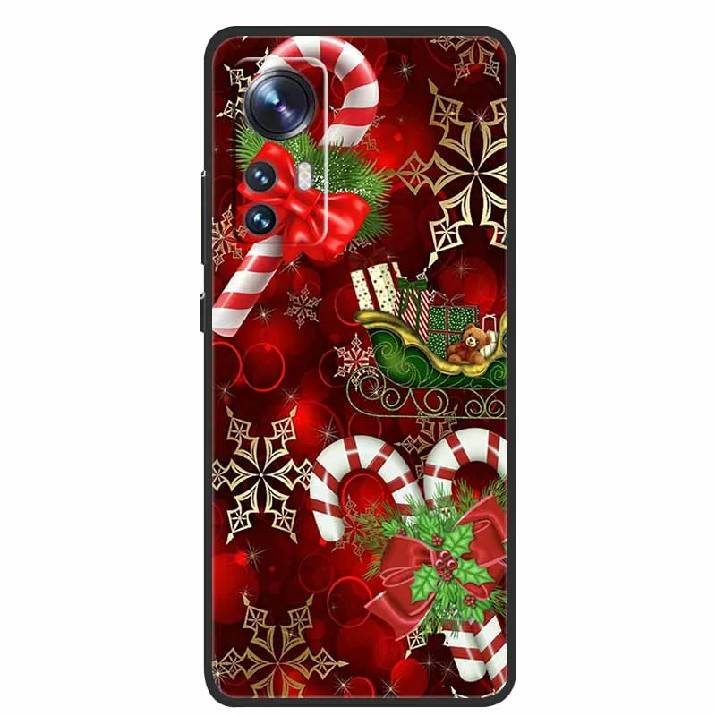 Funda de dibujos animados de Navidad para Xiaomi 12 Pro, funda para Xiaomi Mi 12 Lite 12X 12S, funda de TPU suave de silicona para Xiaomi 12X - imagen 2