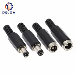 Adaptadores Conectores CC 5,5mm x 2,1mm Macho Hembra Bricolaje