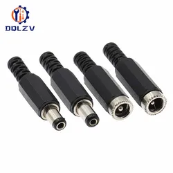 Adaptadores Conectores CC 5,5mm x 2,1mm Macho Hembra Bricolaje