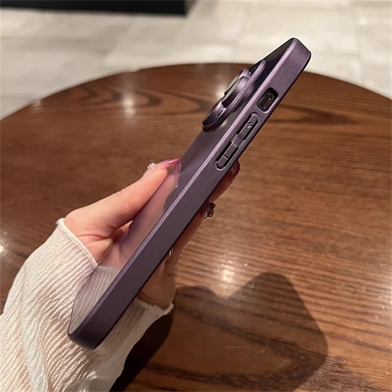 Funda mate con diseño de CD Aurora láser de lujo para iPhone 16, 15, 14, 13, 12, 11 Pro Max 16 Plus, parachoques suave, armadura a prueba de golpes, funda dura - imagen 5