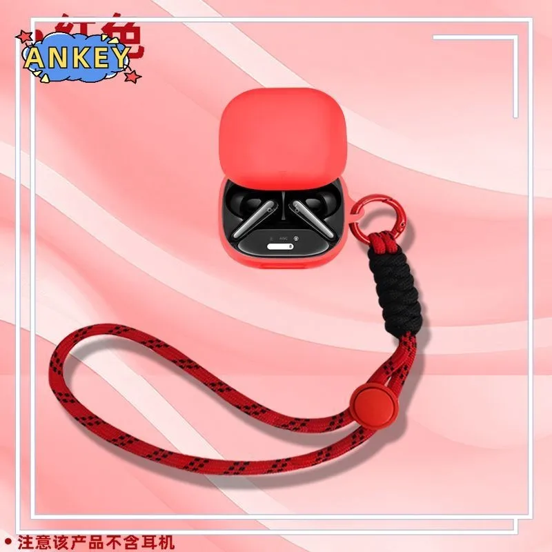 Funda protectora para Anker Soundcore Liberty 4 Pro, cordón de nailon, cubierta suave, funda de conchas Liberty4Pro, accesorios de correa de cuerda de mano - imagen 2