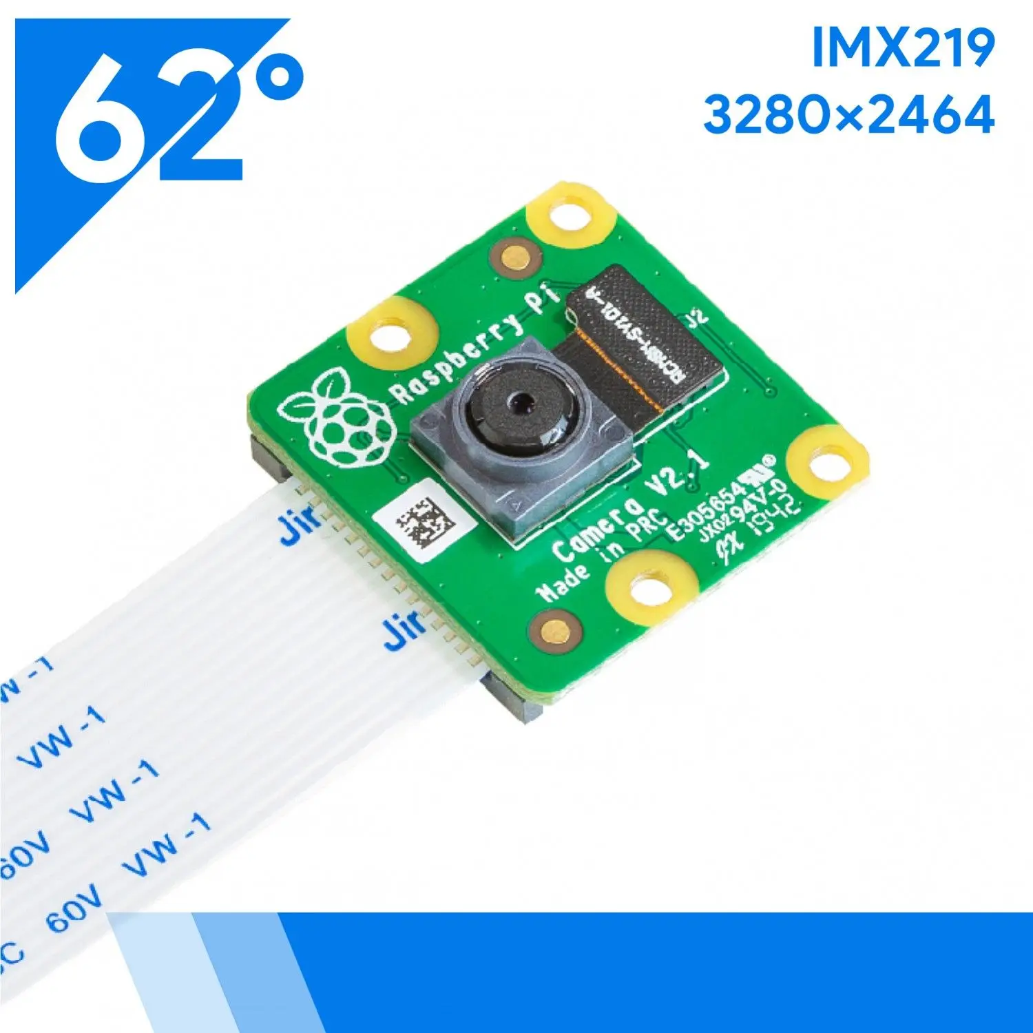 Reemplazo de stock del módulo de cámara Arducam Raspberry Pi V2-8 megapíxeles, 1080p
