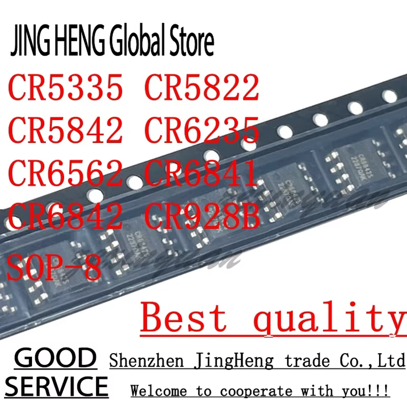 10 Uds CR6842S CR6842 CR5335 CR5335S CR5822 CR5822S CR5842 CR5842S CR6235 CR6235S CR6562 CR6562S CR6841 CR6841S CR928B SOP-8 - imagen 2