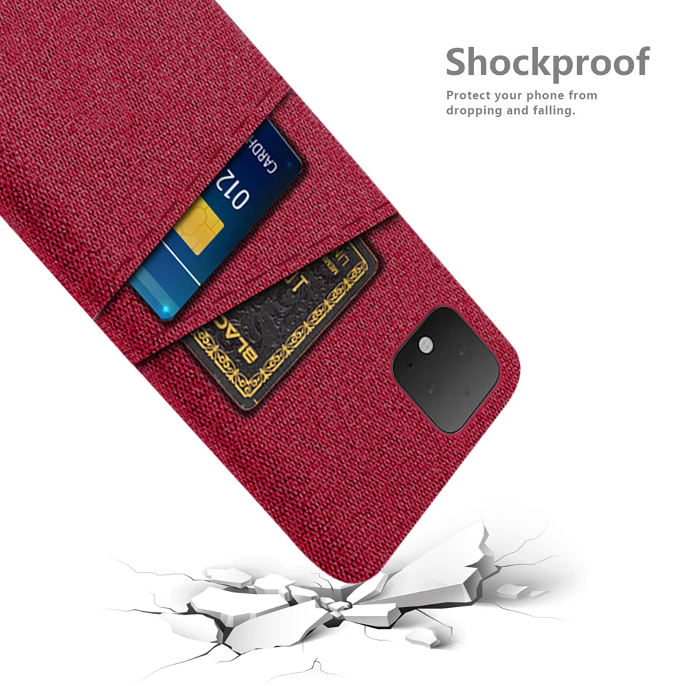 Funda Google Pixel 4 XL de tela de lujo con doble tarjeta RFID - imagen 2