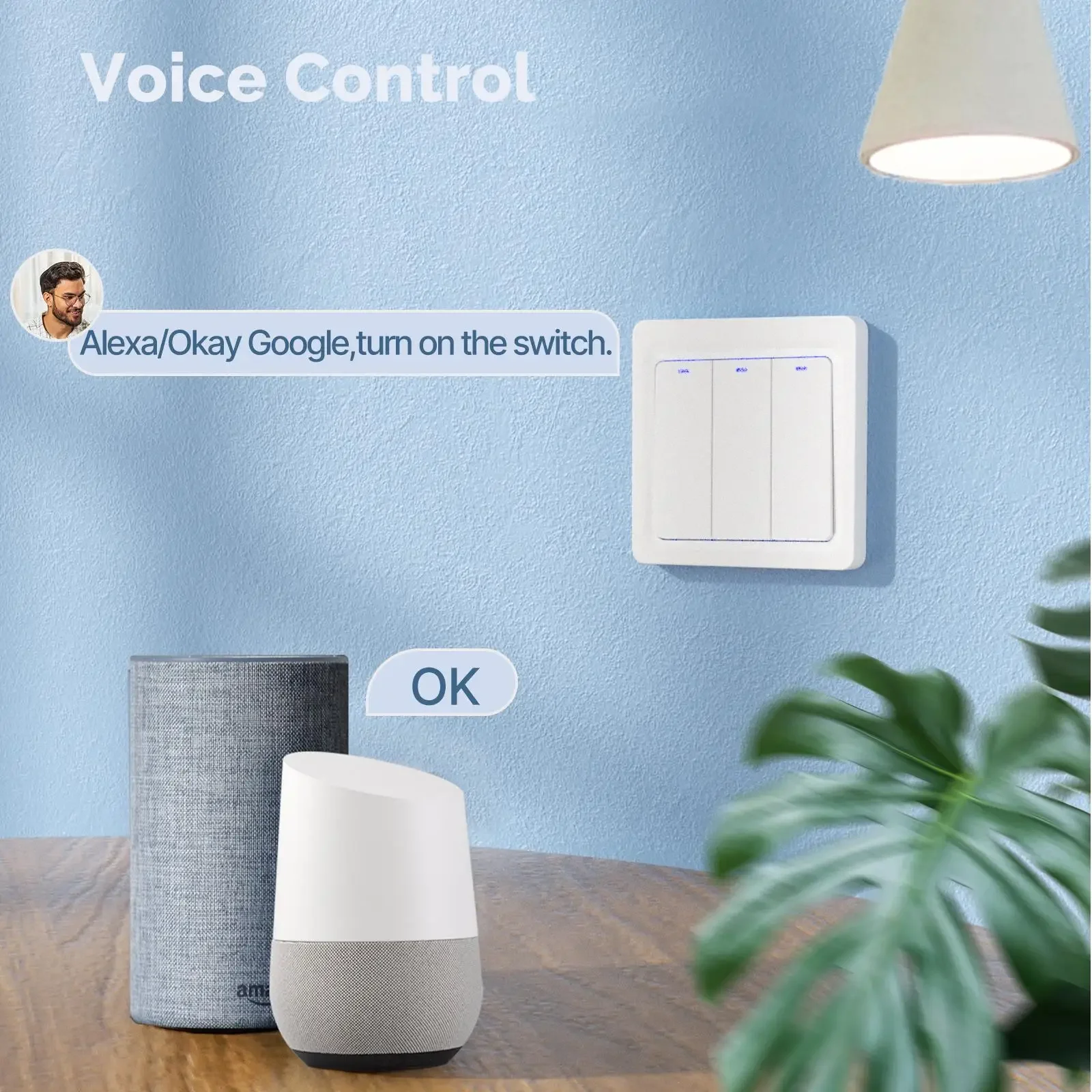 MOES-interruptor de luz inteligente ZigBee Tuya, cable neutro opcional, relé de enganche magnético, aplicación remota, Control, funciona con Alexa y Google Home - imagen 5