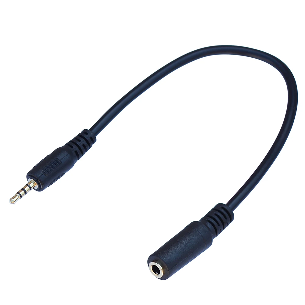 Cable adaptador de Audio estéreo de 4 polos, conector macho a hembra de 2,5mm, 3,5mm - imagen 2