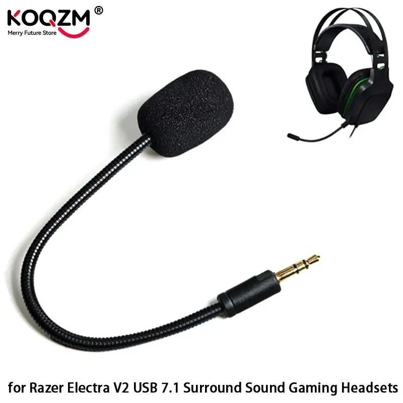 Micrófono de repuesto para Razer Electra V2, auriculares USB con sonido envolvente 7,1, desmontable, para videojuegos