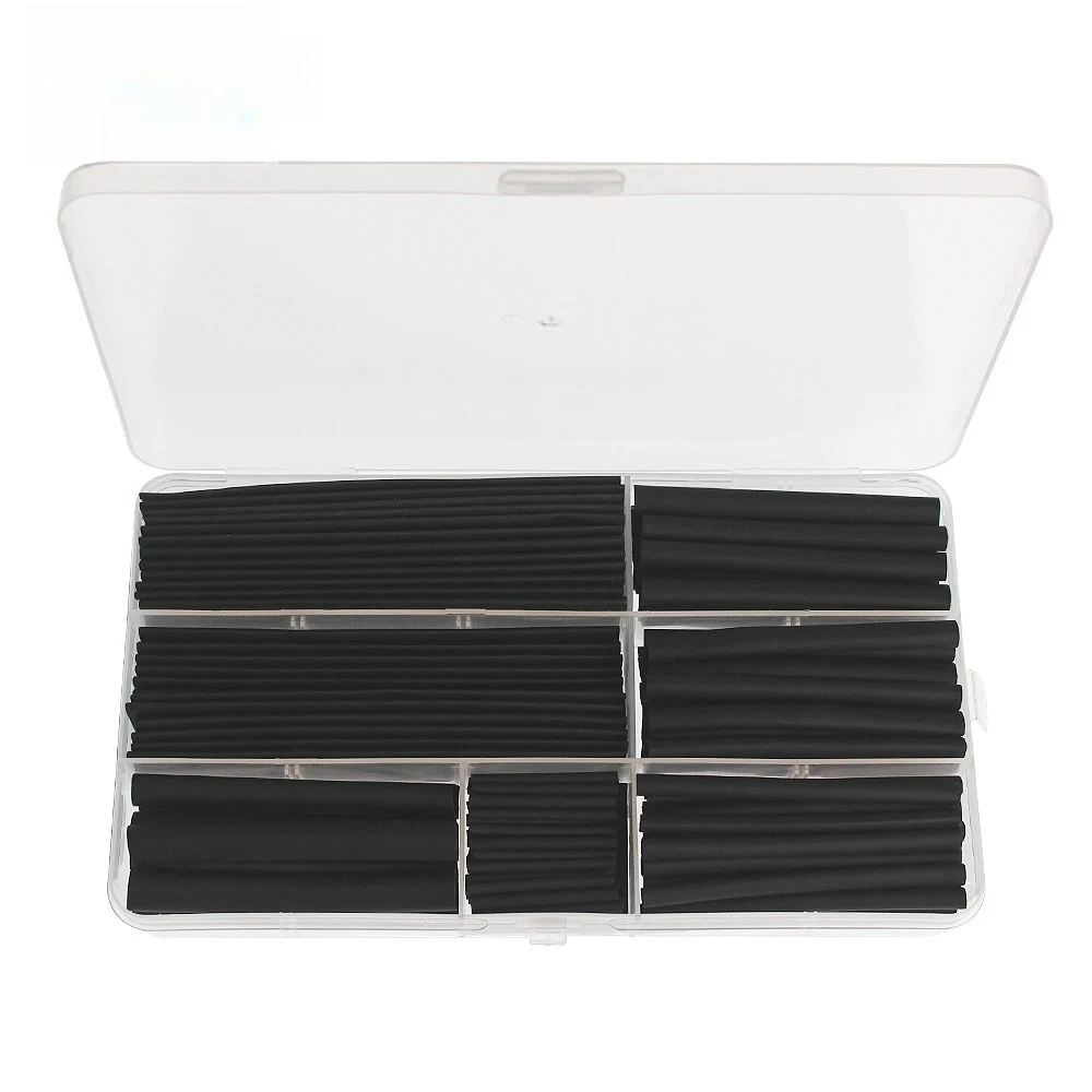 Kit de tubos termorretráctiles 2:1, tubo termorresistente, envoltura de cables termorretráctiles, manguitos aislantes de Cable de conexión eléctrica, 150 Uds. - imagen 2
