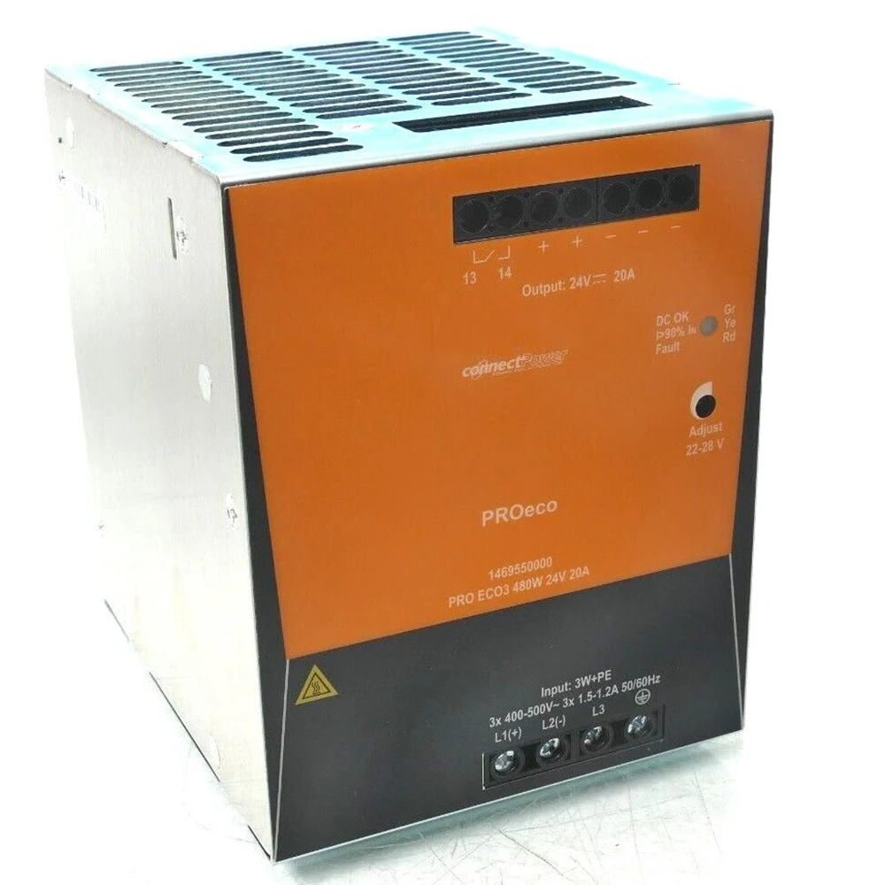 Nuevo Power de carril trifásico PRO ECO3 480W 24V 20A 1469550000 Fuente de alimentación en carril DIN para Weidmuller - imagen 5