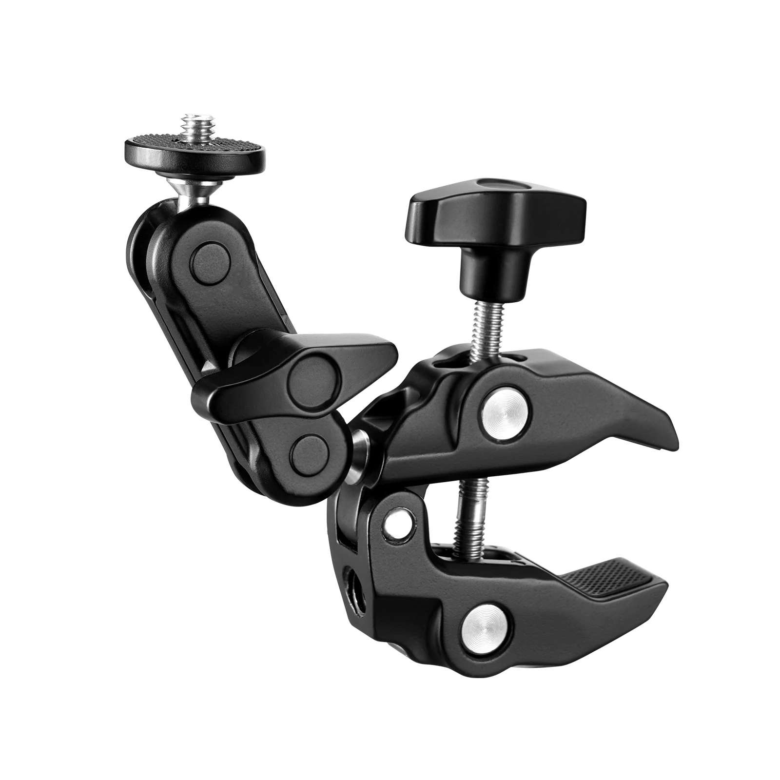 Nueva actualización totalmente de Metal Super abrazadera 360 cabeza de bola brazo mágico garras de cangrejo adaptador de cabeza de bola doble para cámara Gopro luces LED micrófono - imagen 2