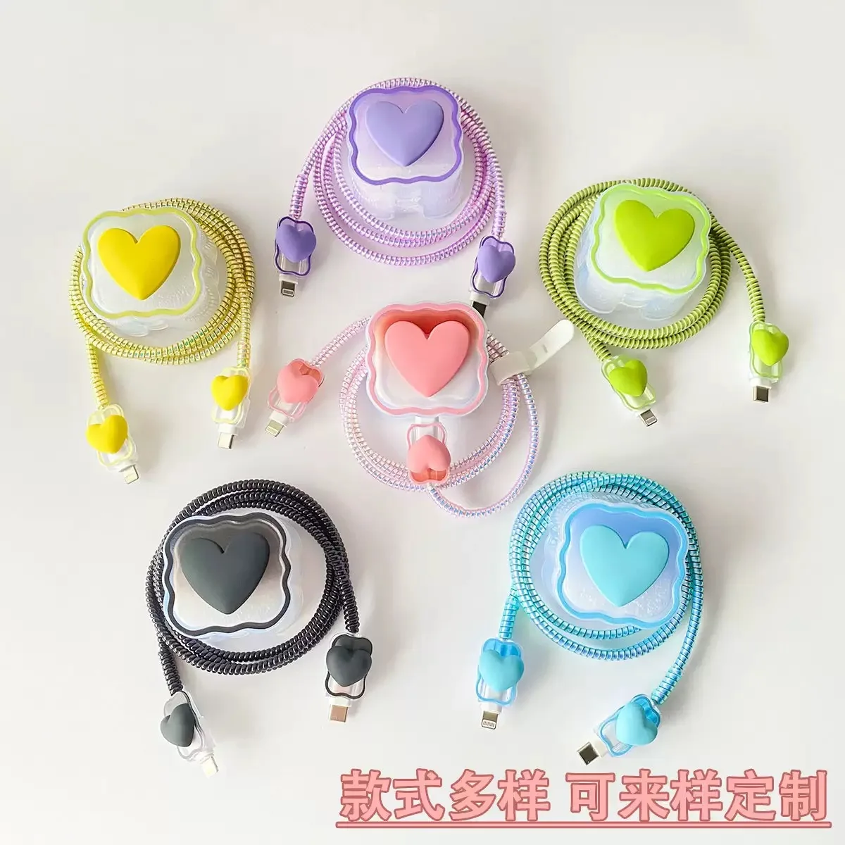 Nueva funda protectora de cargador para iPhone 15 14 13 12 Pro Max 18W 20W UE EE. UU. Original cargador línea enrollador protección - imagen 2