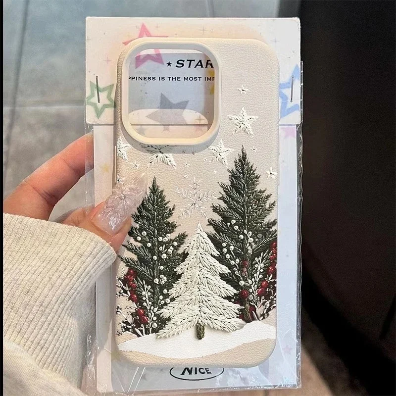 Funda con estampado de árbol de Navidad, muñeco de nieve, Papá Noel y alce, para OPPO A5 5G Reno 14 13 12 11 Pro A5 A3 F29 PRO A5X 13F 12F 11F, Lichee - imagen 2