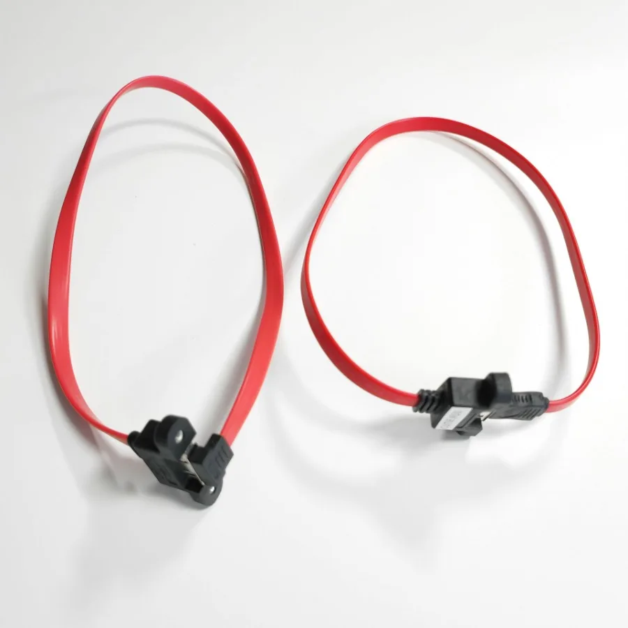 Cable de datos macho hembra SATA 3,0 6G de ángulo recto de 90 grados, montaje en Panel de tornillo para caja de ordenador, disco duro externo interno de 50cm - imagen 3