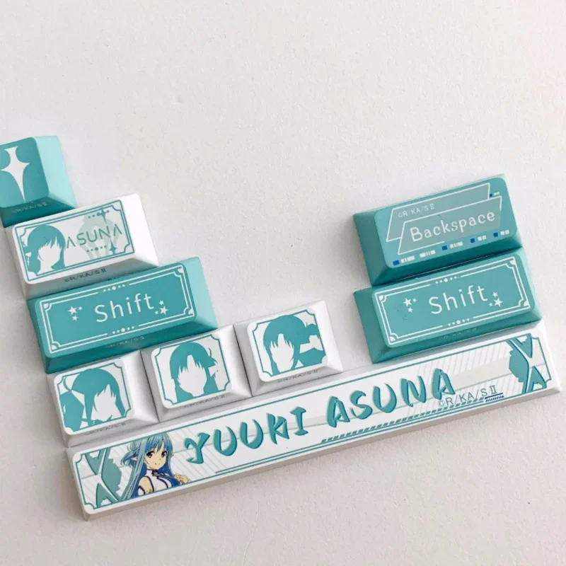 Sword Art Online Fate Anime Theme Keycap Spacebar juego de teclas adicionales Oem Original Factory Height Keycap, Teclado mecánico - imagen 2