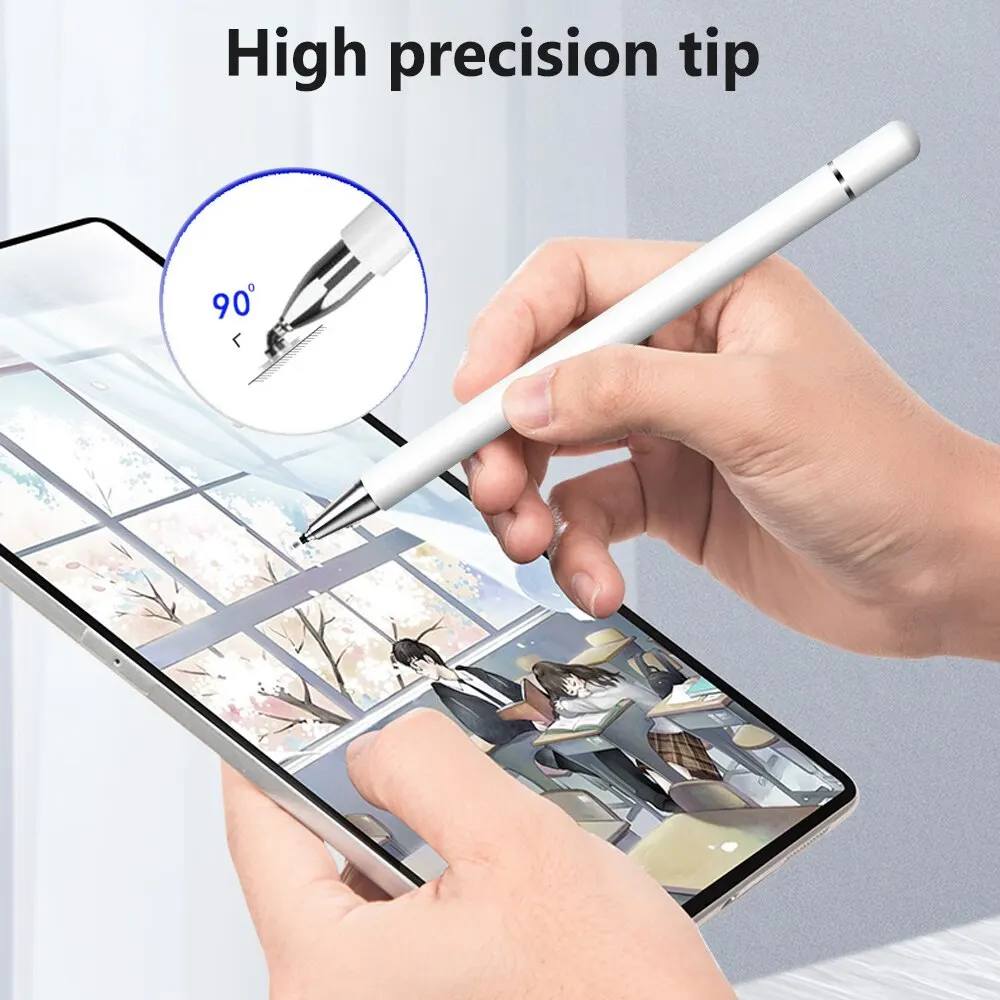 GOOJODOQ-Bolígrafo Universal 2 en 1 de aluminio, pluma de absorción automática para tableta, iPad, Xiaomi, Samsung, lápiz táctil para teléfono - imagen 4