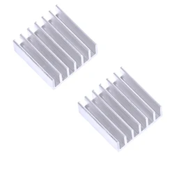 YOUNUON Disipadores de calor aluminio plateado 14x14x6mm