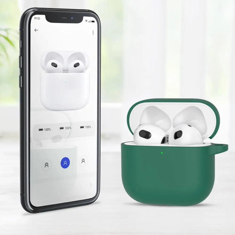 Para Apple para Airpods 4 funda para auriculares 2024 funda de silicona de 4 generaciones funda de carga anticaída para Apple Airpods 4 - imagen 2