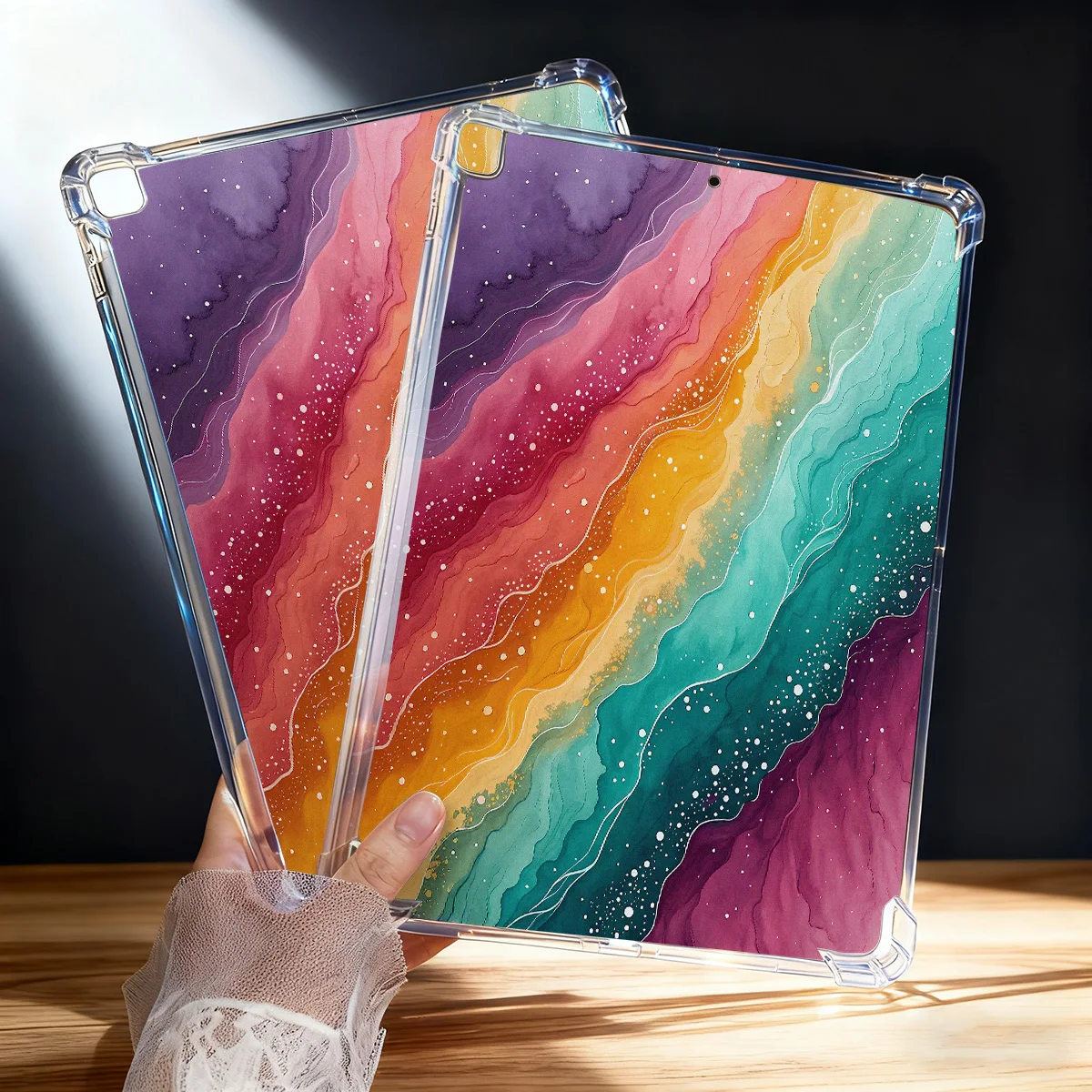 Funda de silicona para tableta iPad Pro 12,9 13 9,7 10,5 11' A16 10. a generación 11 10 9 8 7 Air 13 Mini 6 5 4 3 2 1 - imagen 3