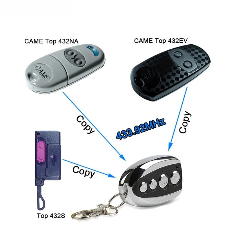 Duplicador de clonación de Control remoto RF de 433MHz, transmisor de función de copia automática para puerta de garaje, mandos a distancia CAME de coche compatibles con 433 9 - imagen 3