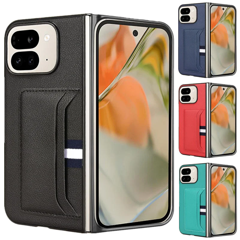 Funda Cuero PU Google Pixel 10/9 Pro Plegable para Tarjetas Antigolpes - imagen 5