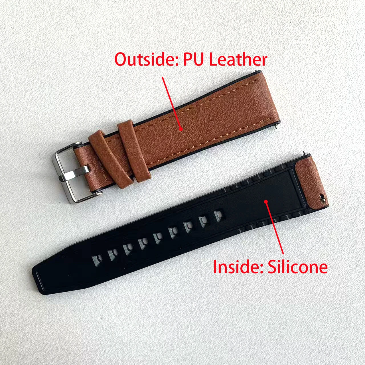 Correa de cuero de silicona para reloj SUUNTO VERTICAL SUUNTO 9 5 PEAK PRO 3 Fitness RACE DLC 20mm 22mm accesorios de pulsera suave - imagen 4