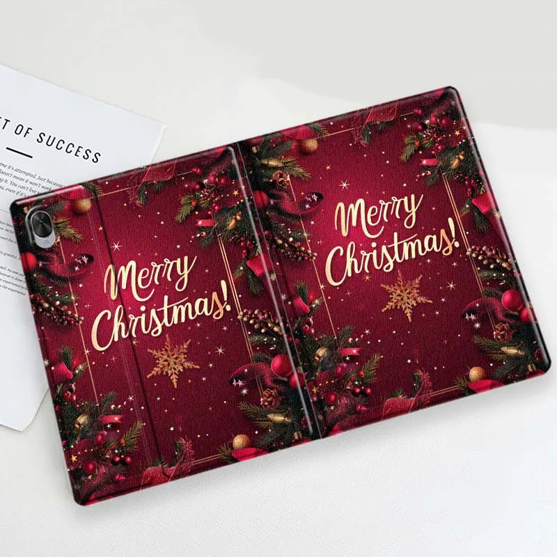 Saludos navideños con estilo para Huawei MatePad Air Pro M6 M5 SE T5 13,2 12,6 12 11,5 11 10,8 10,4 10,1 pulgadas funda para tableta - imagen 2