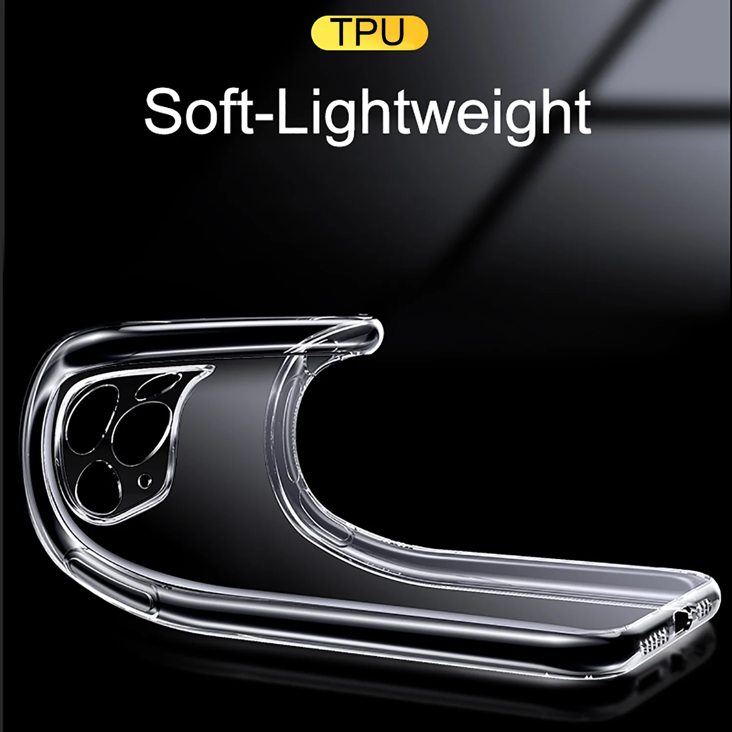 Funda transparente de TPU suave de silicona ultrafina para iphone 15 14 Plus 13 12 Mini 11 Pro Max XS XR 7 8 carcasa transparente a prueba de golpes capa - imagen 3