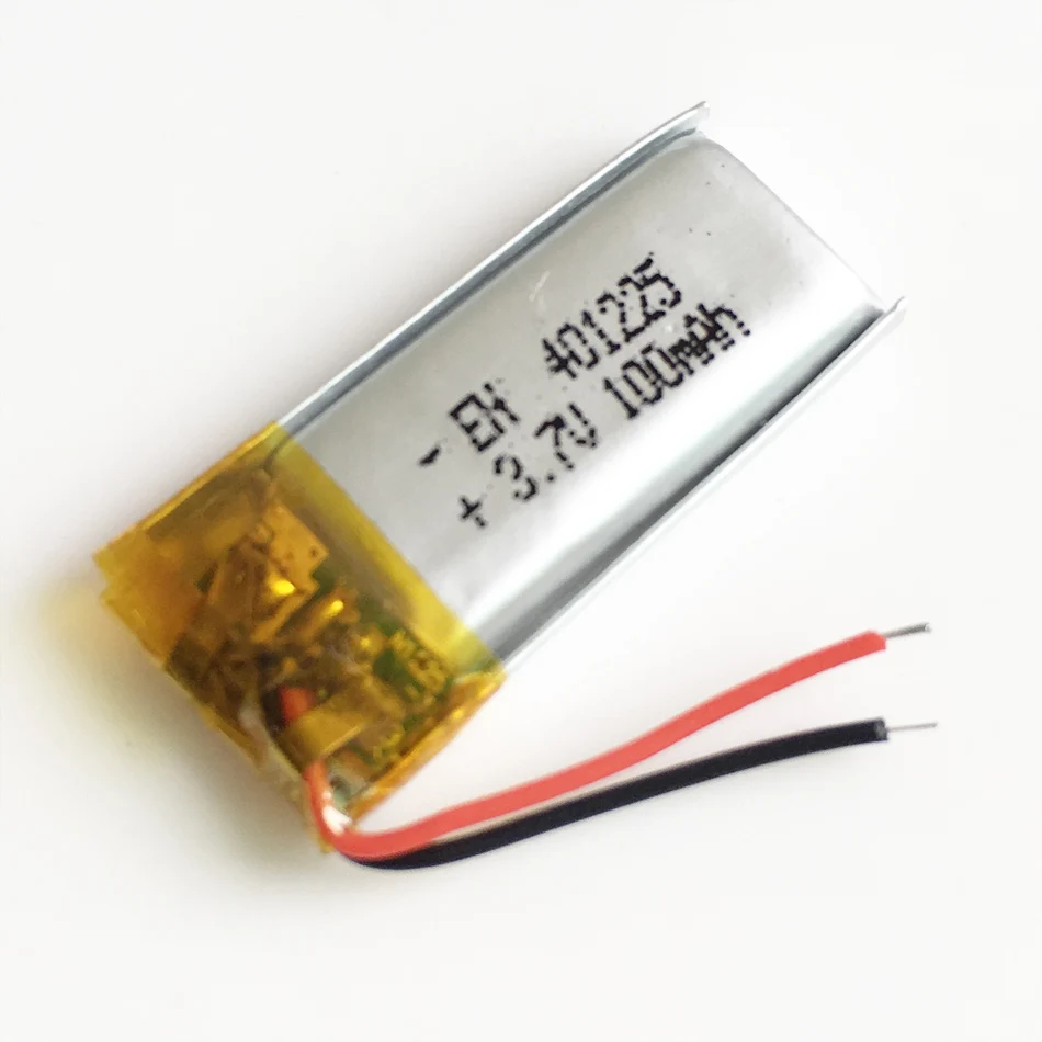 Batería recargable Lipo de polímero de litio 3,7 V 100mAh 401225 para Mp3 E-book GPS Bluetooth pluma auriculares grabadora - imagen 5