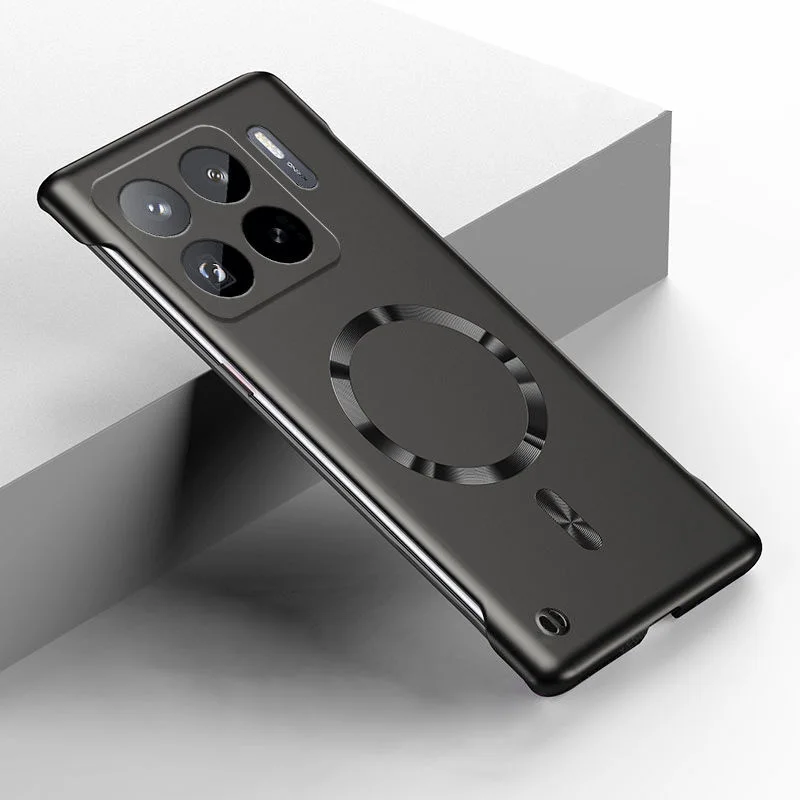Funda sin marco delgada con pintura de Metal para XIAOMI 15 Ultra 14 13 12x11 Lite 10 10T 9T Pro cubierta dura de PC con carga inalámbrica magnética - imagen 3