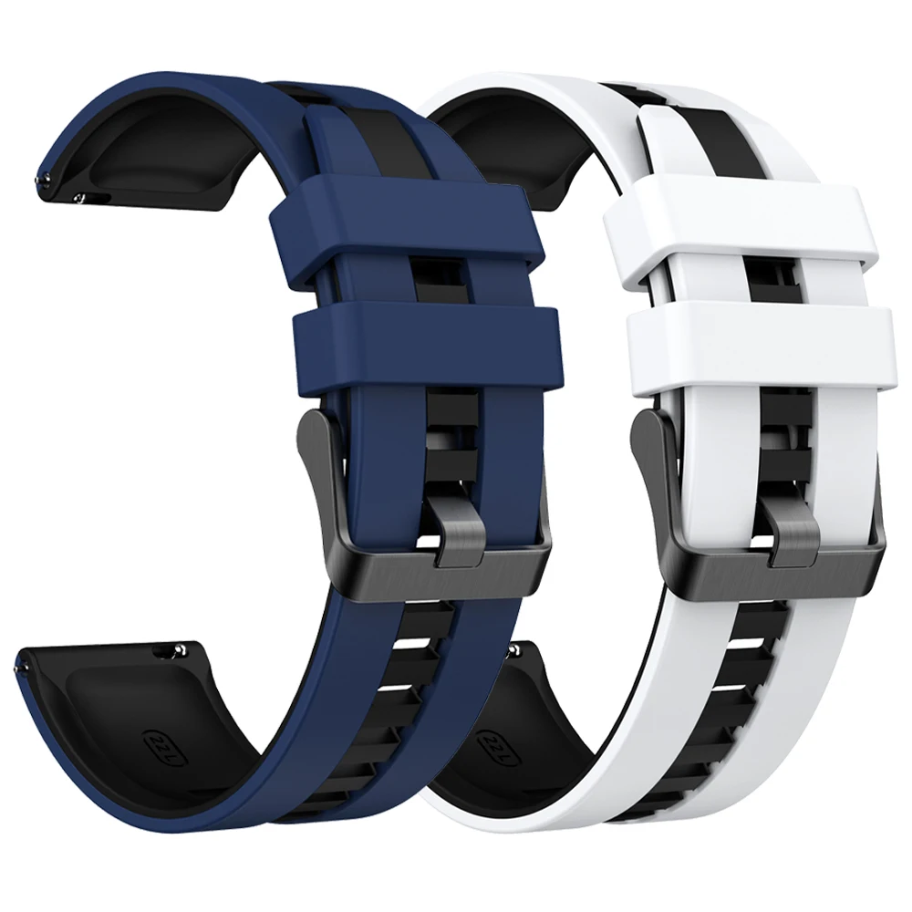 Correa Flexible de silicona para reloj deportivo, pulsera de 22mm y 20mm para Garmin Venu 3 2 Plus/Sq Band Forerunner 265 255M/Vivoactive 5 4 3