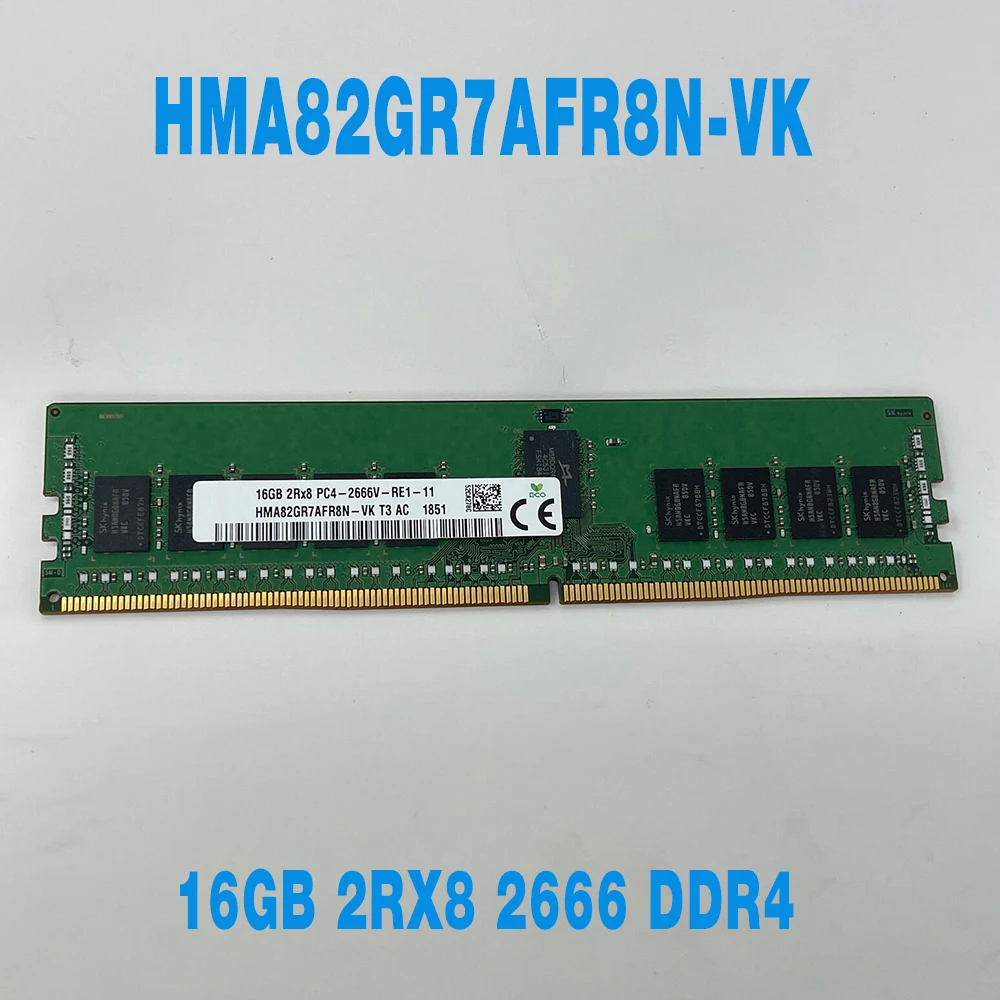 1 Uds RAM 16G 16GB 2RX8 2666 DDR4 PC4-2666V HMA82GR7AFR8N-VK memoria - imagen 2