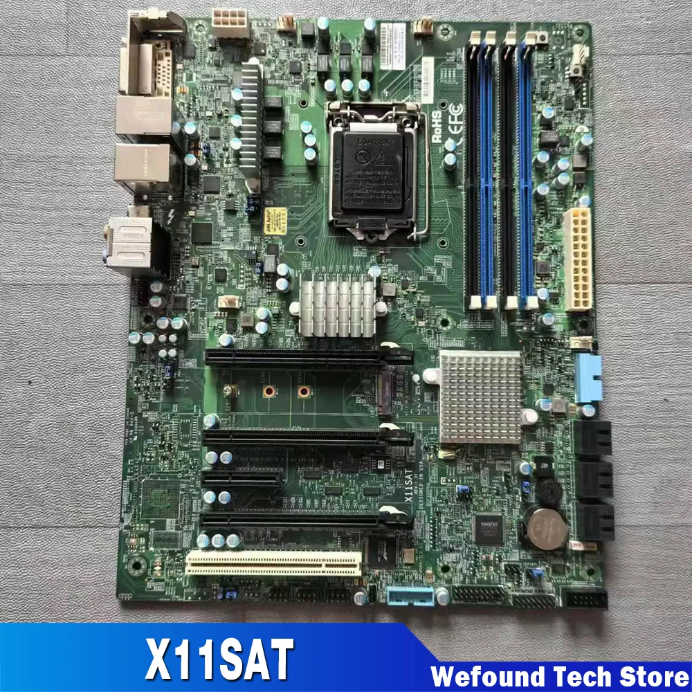 Placa base DDR4 de un solo socket H4 (LGA1151) E3-1200 v5/v6 6.a/7a generación. Serie Core i7/i5/i3 para Supermicro X11SAT - imagen 2