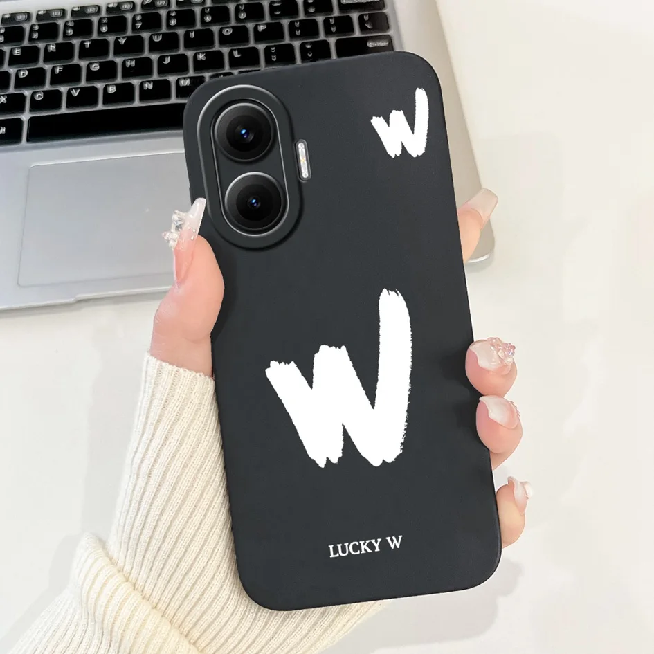 Para Xiaomi Redmi Turbo 4 Pro Funda de lujo con letras de nombre Funda de silicona suave para Xiaomi Poco F7 Pro Funda PocoF7 F 7 F7Ultra parachoques - imagen 4