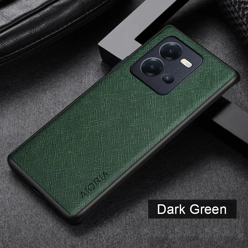 Funda de cuero con patrón cruzado para Vivo V25E V27E V27 Pro S16 Pro S16e S10e S12 V21E Y73 4G 5G, carcasa de lujo, V23E - imagen 5
