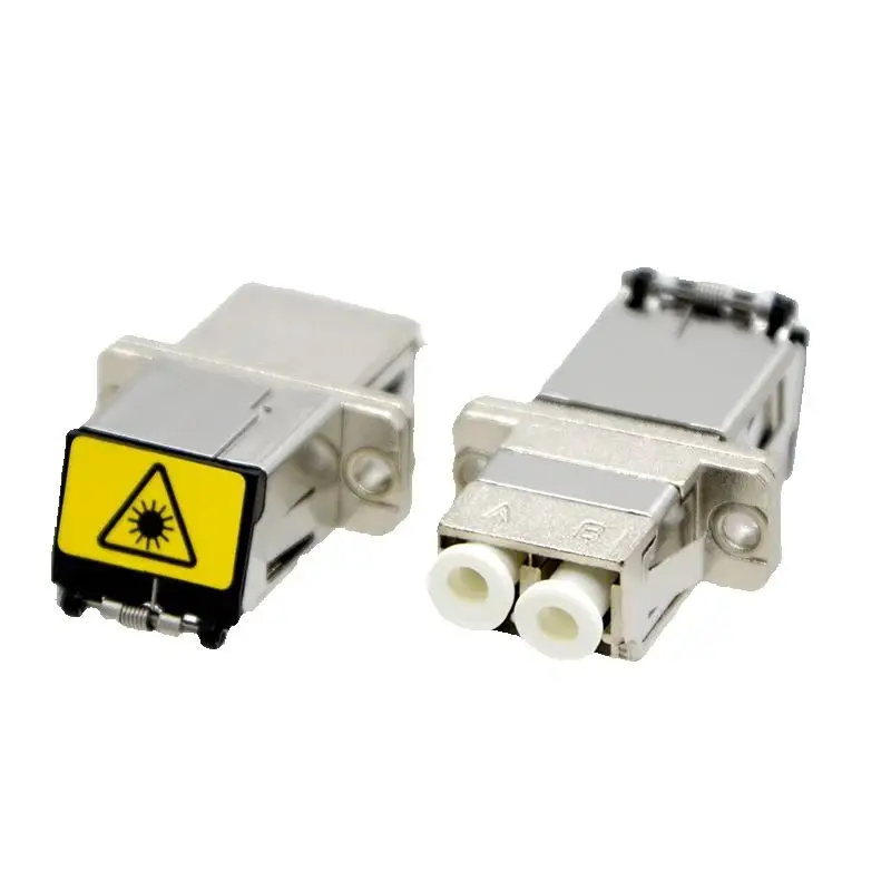 1 Uds LC-LC adaptador de fibra óptica dúplex SM MM acoplador de brida de Metal Universal de alto rendimiento, inserto cerámico de precisión al por mayor - imagen 2