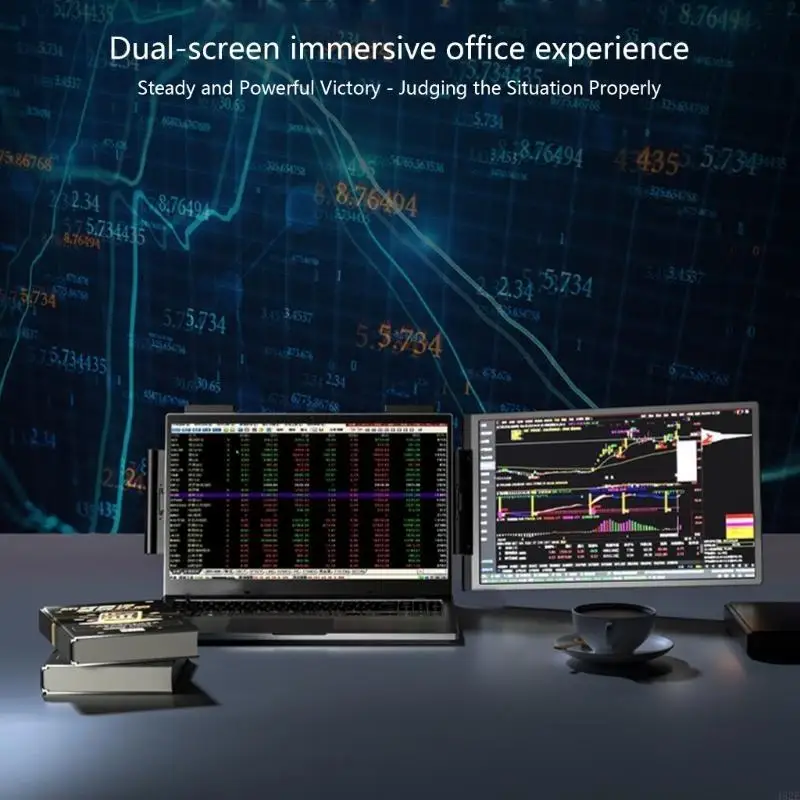 462E Pantalla delgada extensión para computadora portátil 14 pies 1080P 720P con orientación vertical - imagen 3
