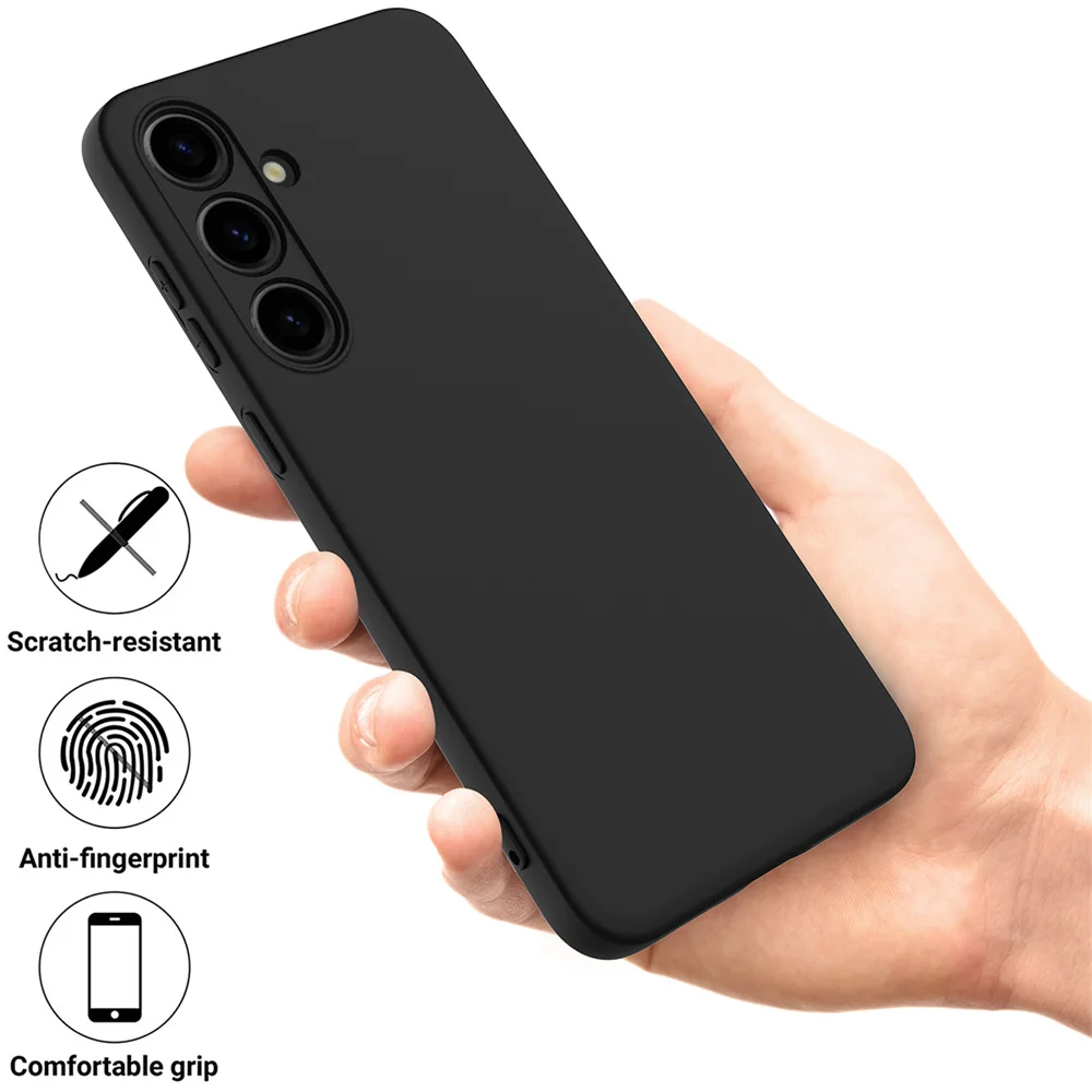 Funda de silicona líquida colorida para S22 S23 S24 FE Plus Samsung Galaxy S25 S24 S23 S22 UItra funda de teléfono con soporte - imagen 4