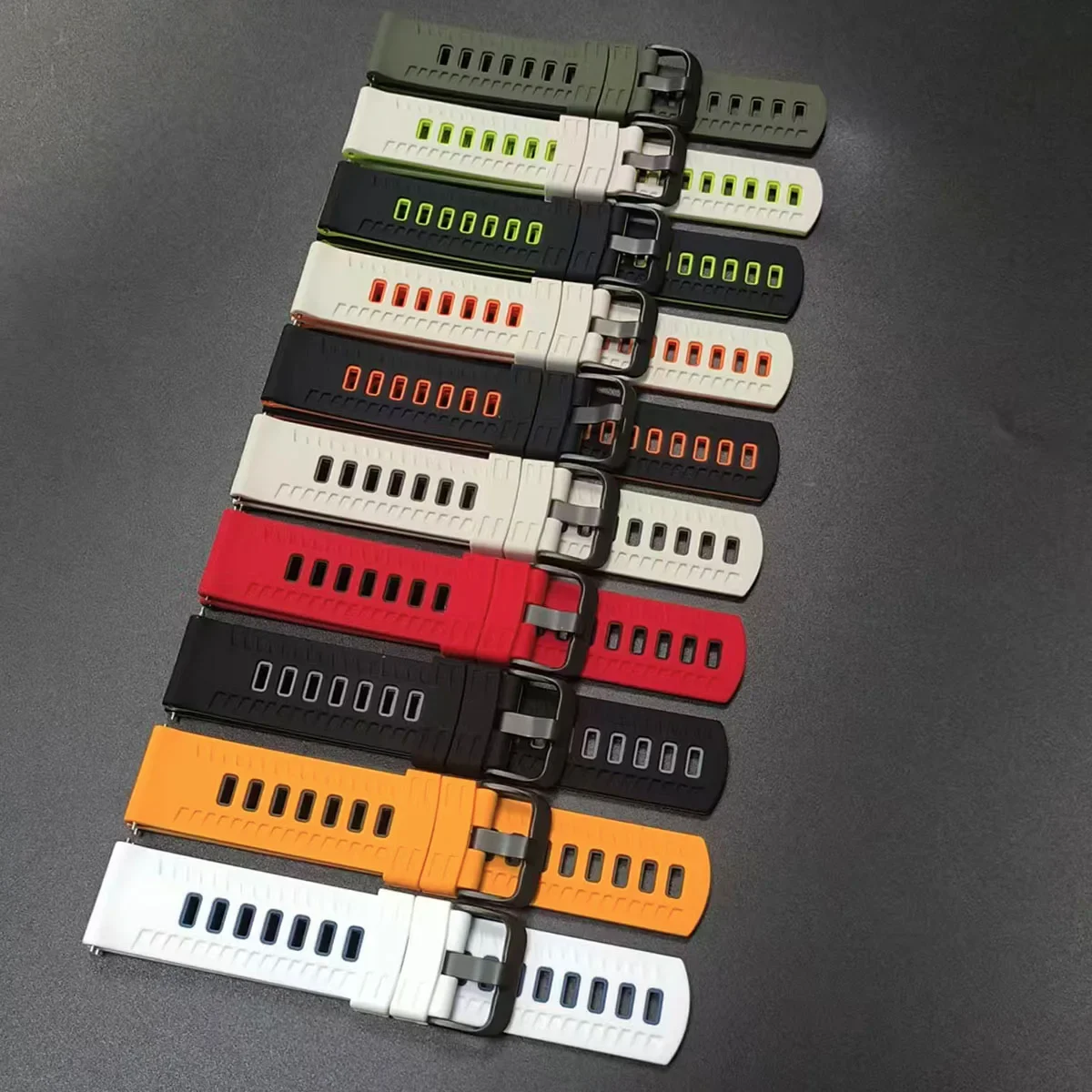 Correa de silicona de 22mm para Samsung Galaxy Gear S3 Classic/Watch 3, correa de 45mm y 46mm para HUAWEI Watch GT6 pro/GT6 5 4 46mm - imagen 3