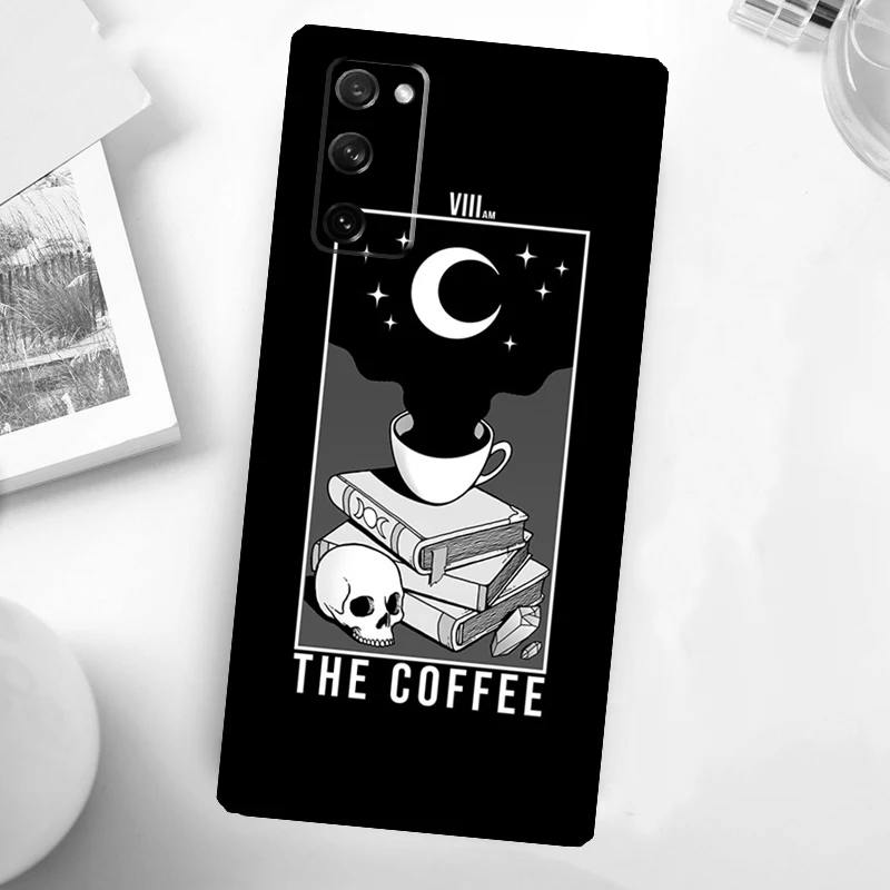 Funda de teléfono con libros y café para Samsung Galaxy S25 S24 Ultra S23 FE S20 S21 FE S22 Plus S9 S10 S25 FE - imagen 4